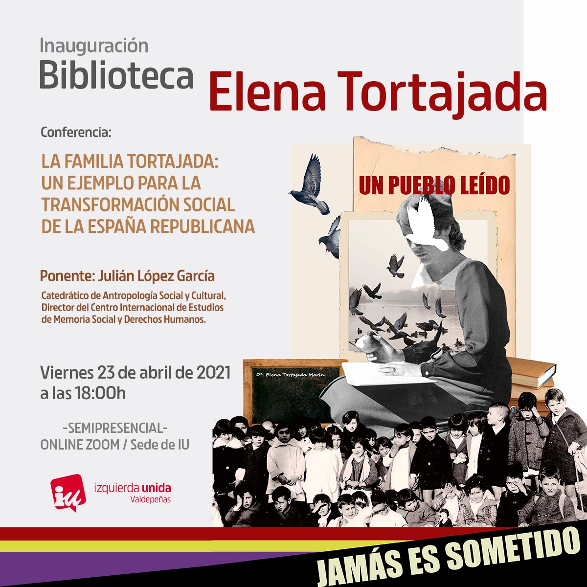 Cartel inauguración