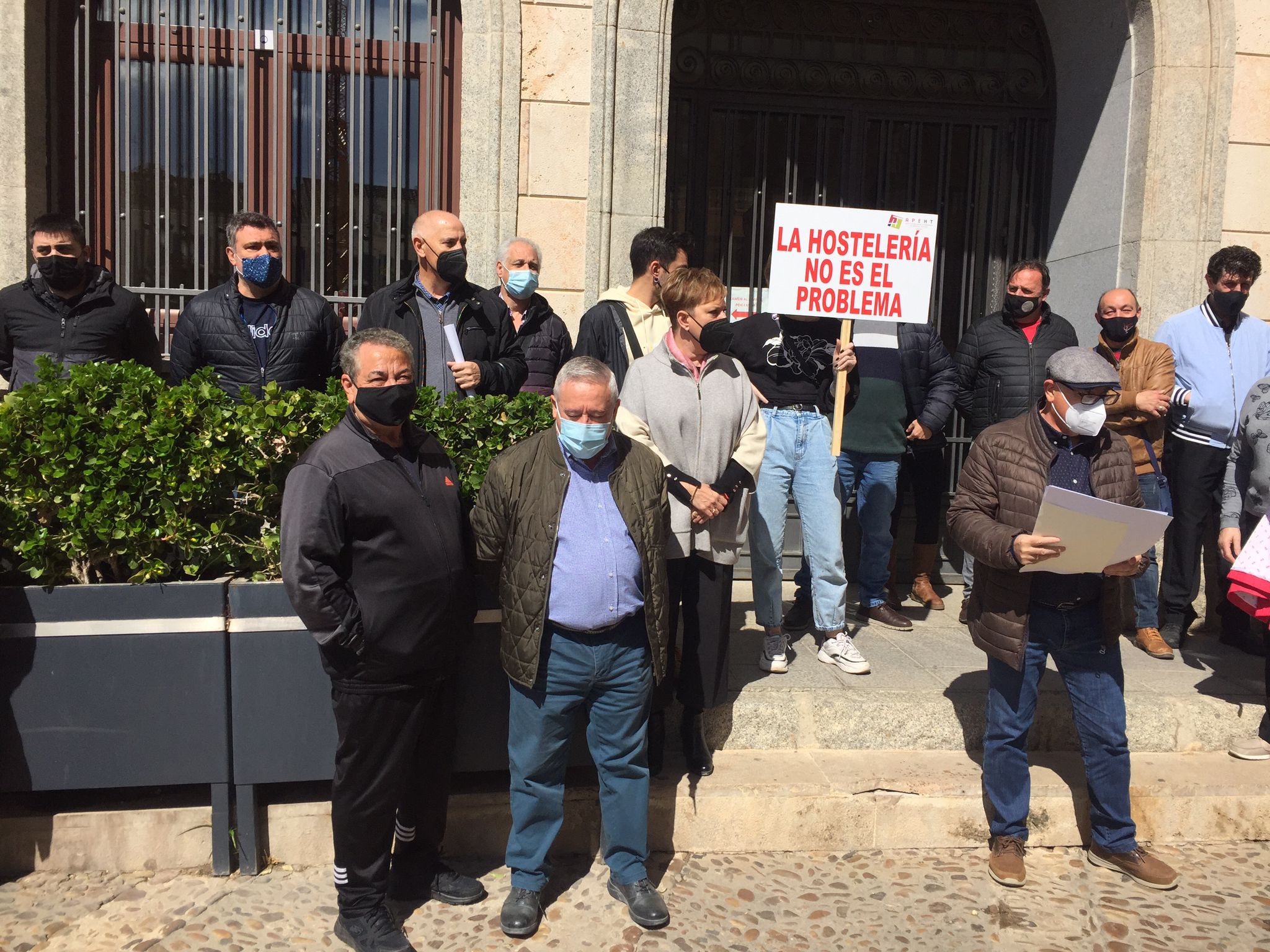 Protesta de los hosteleros de Valdepeñas