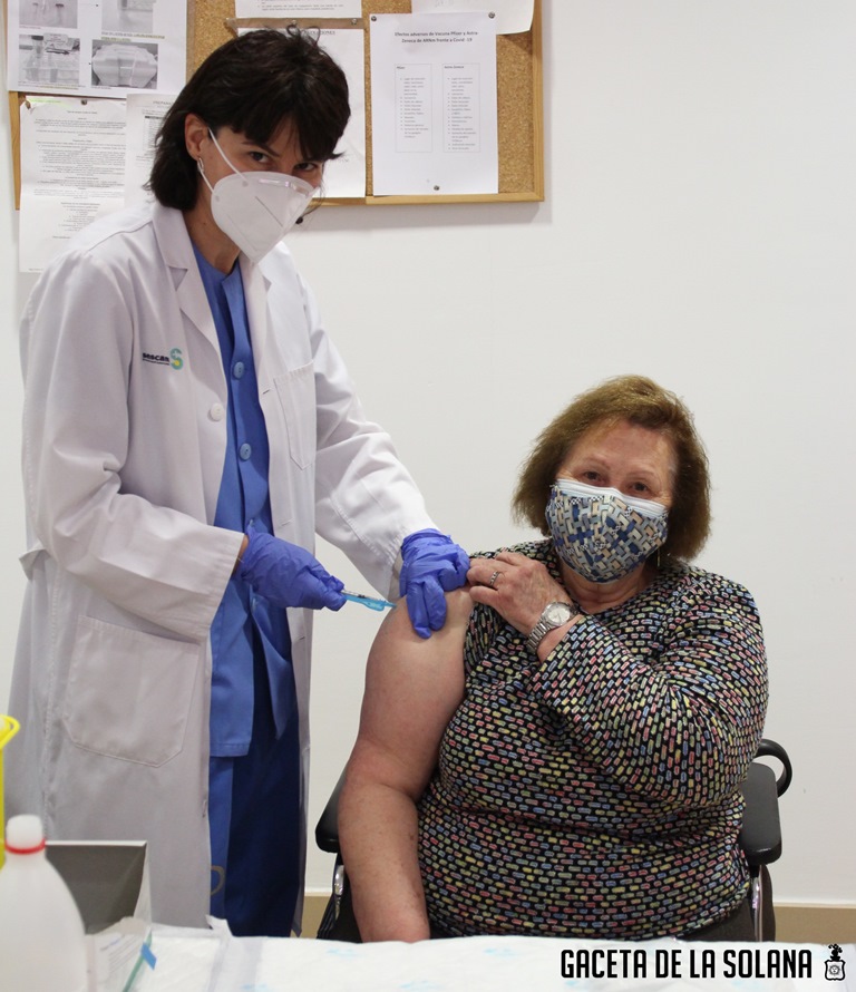 El ritmo de vacunanción en La Solana no decae, administrando la totalidad de vacunas disponibles diariamente