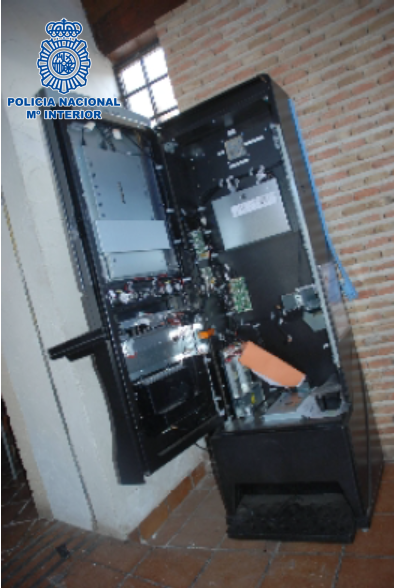 Máquina tragaperra forzada