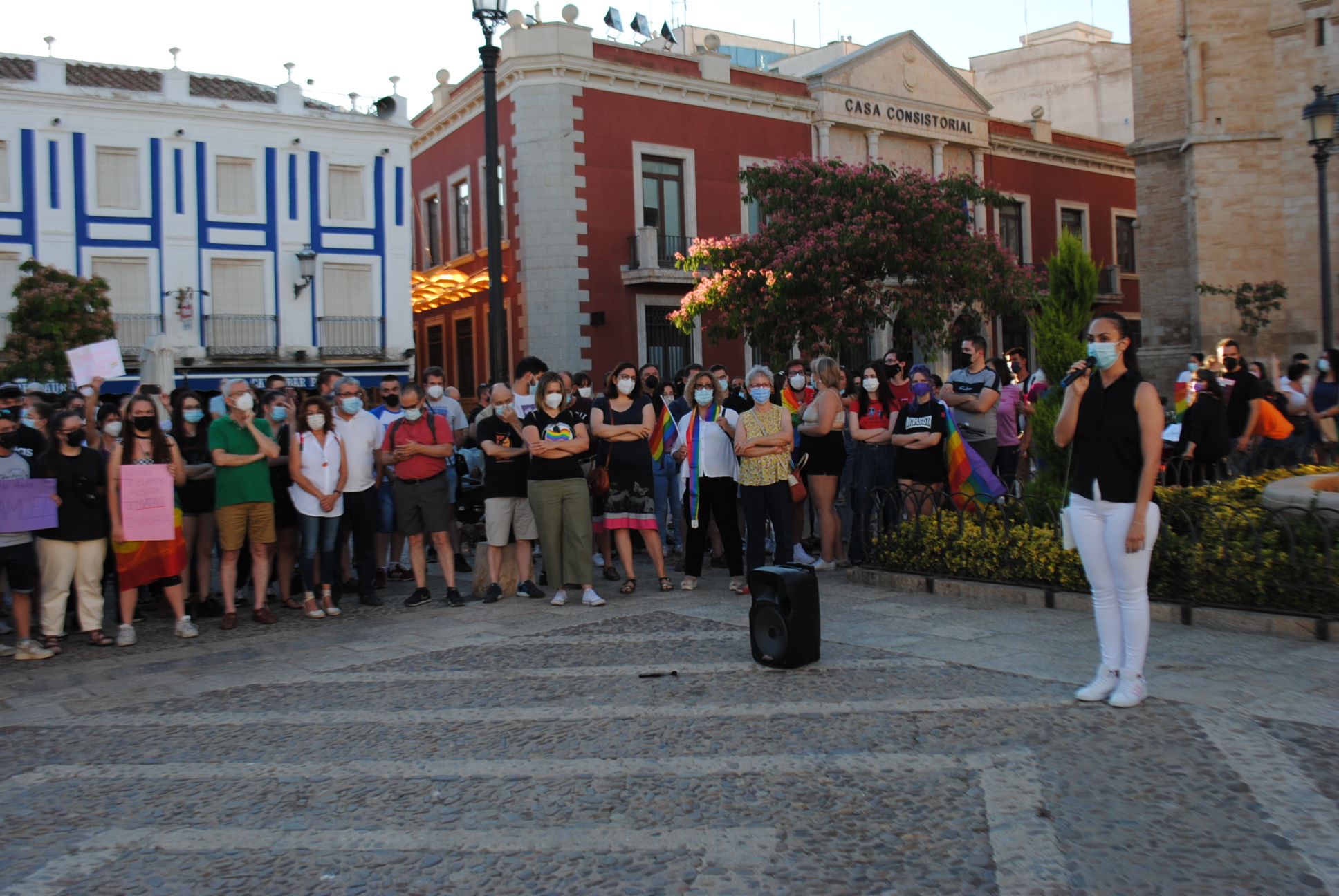 Concentración en Valdepeñas por la muerte de Samuel
