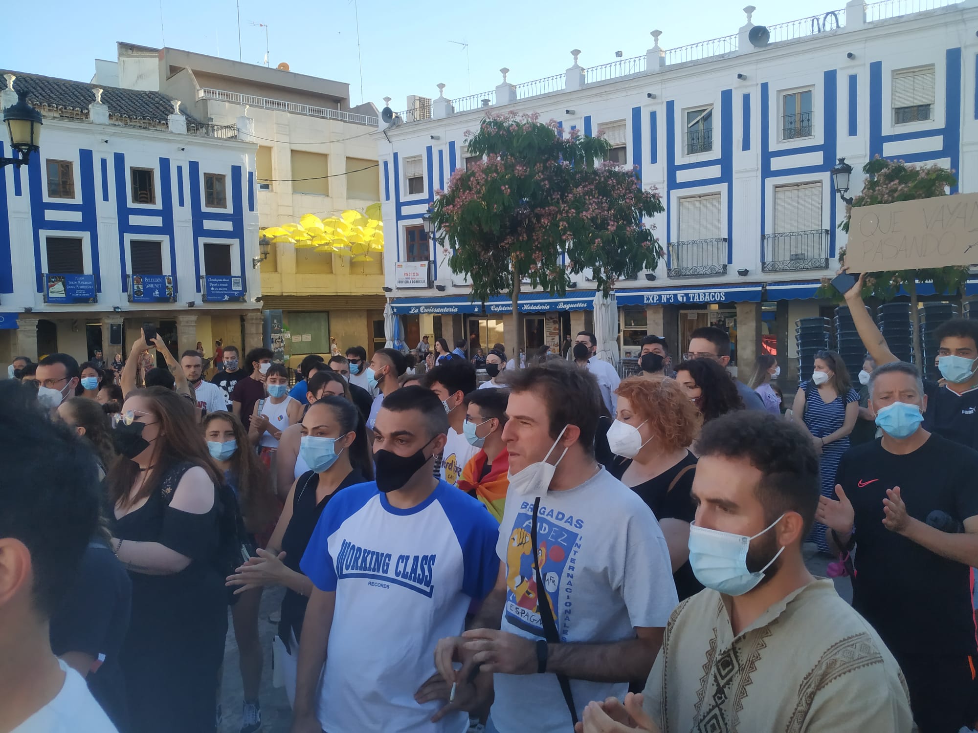 Concentración en Valdepeñas por la muerte de Samuel