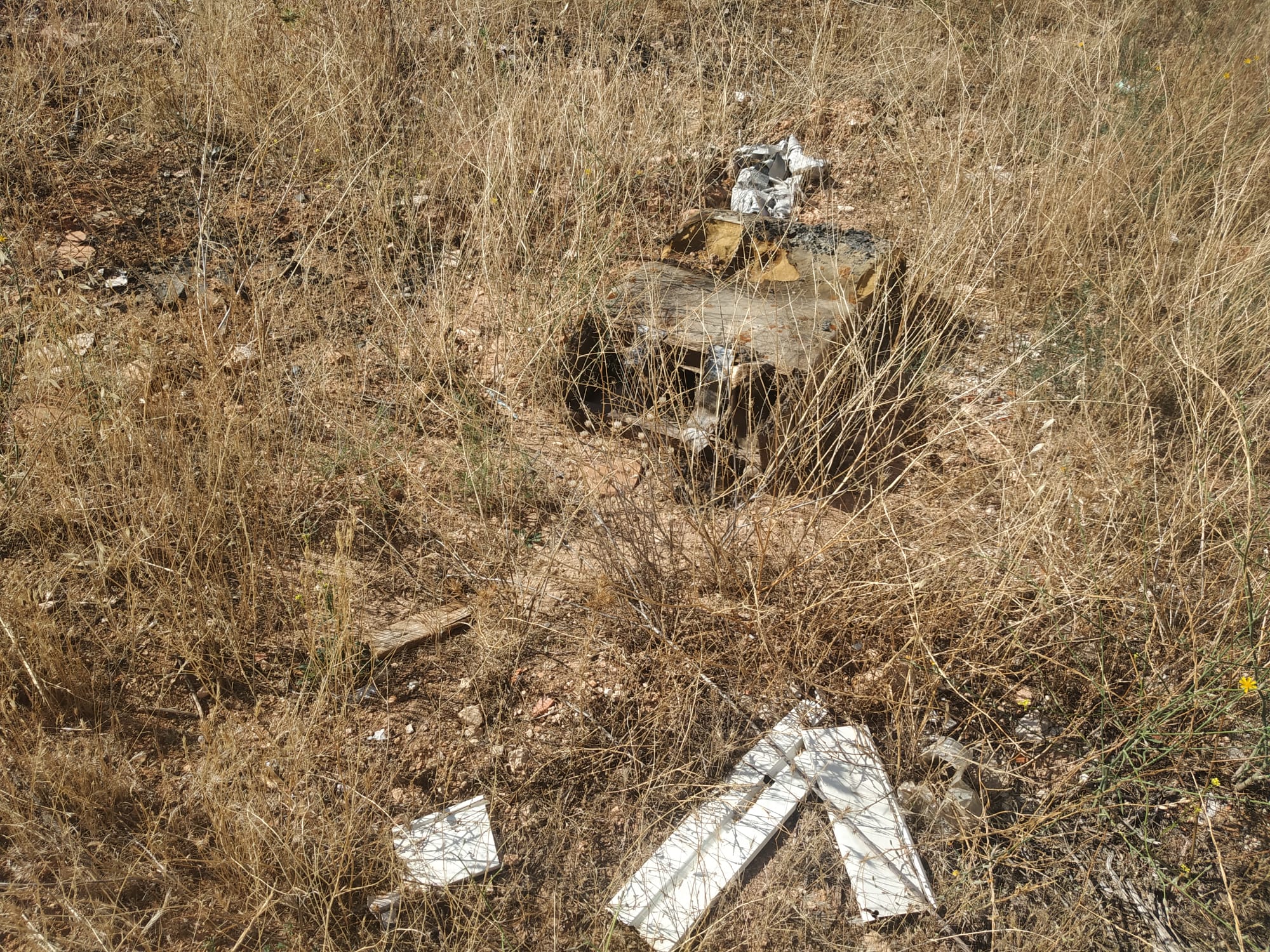 Basura en el camino del Ratón
