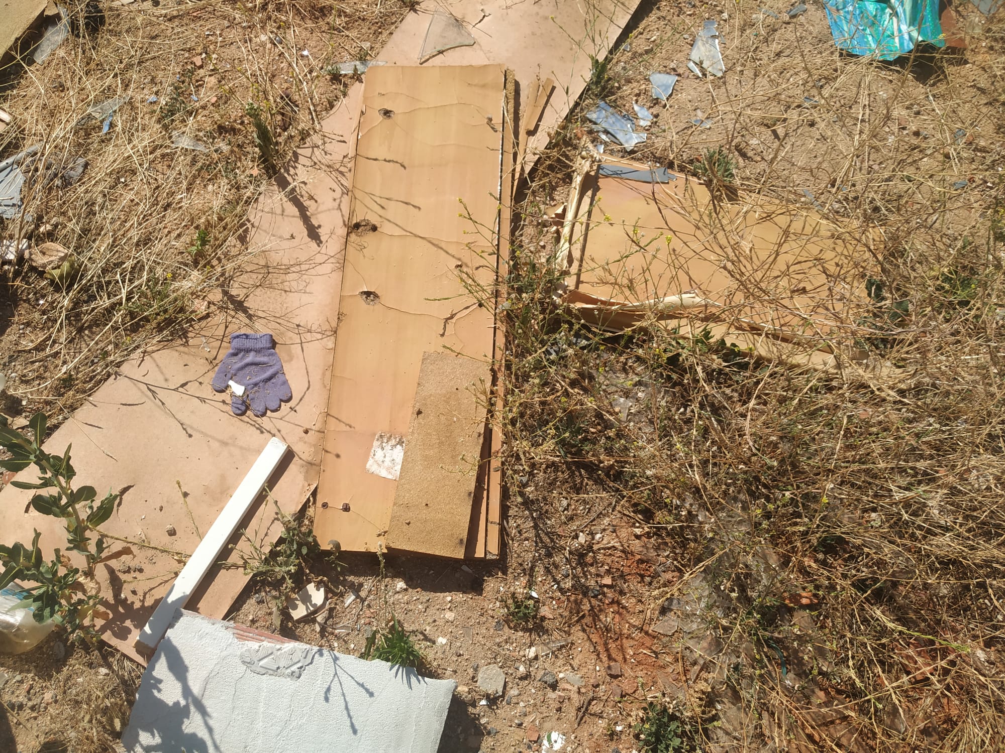 Basura en el camino del Ratón