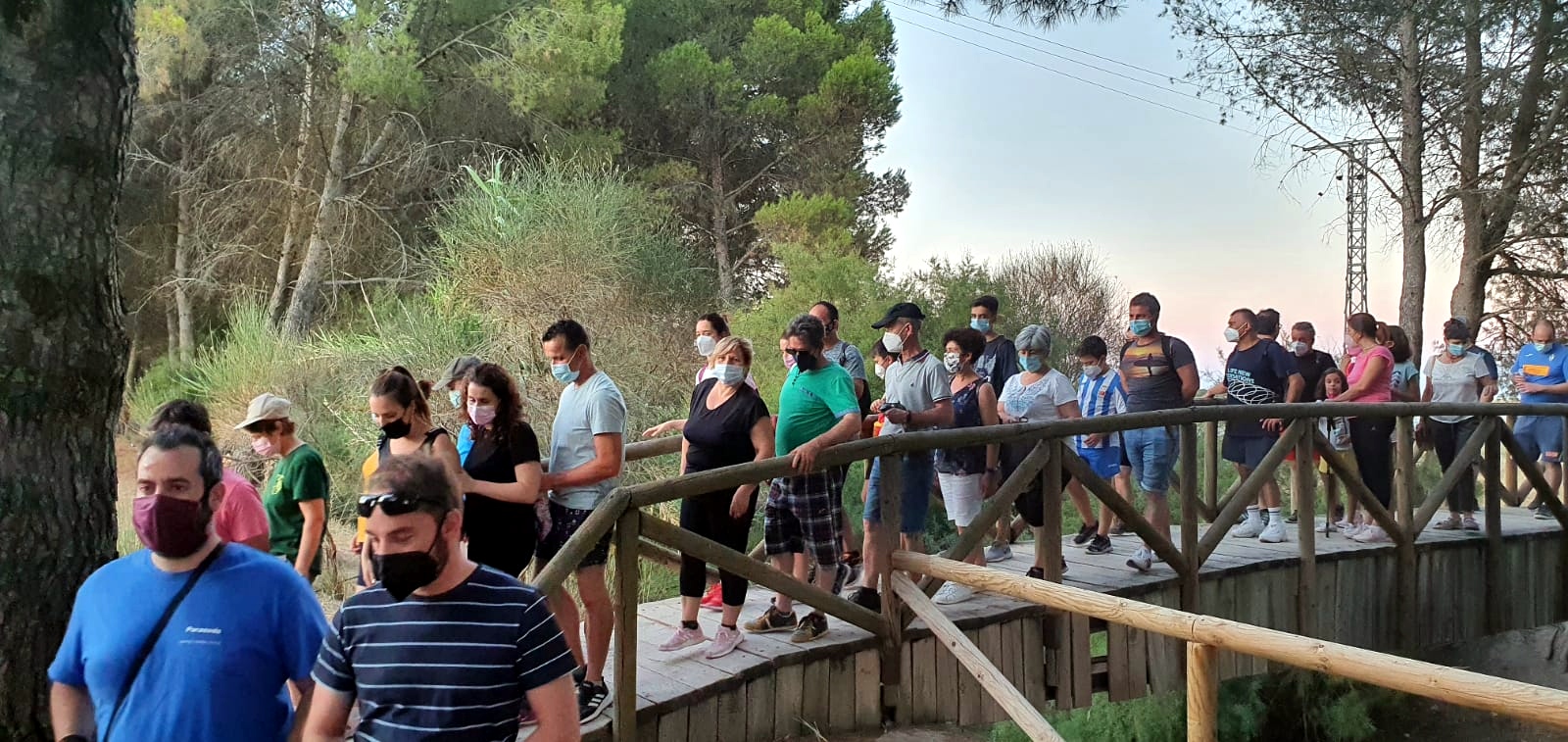 Senderistas en Villarrubia