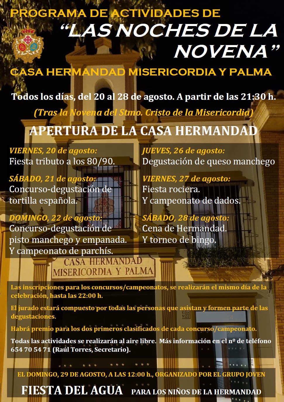 Cartel Las noches de la Novena