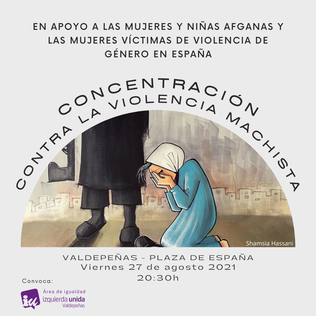 Concentración mujeres afganas Valdepeñas