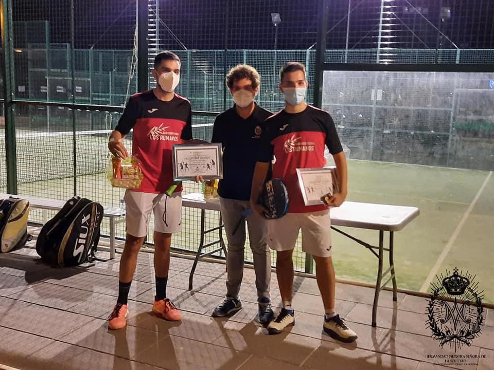 Pareja del I Torneo de Pádel Valdepeñas Cofrade