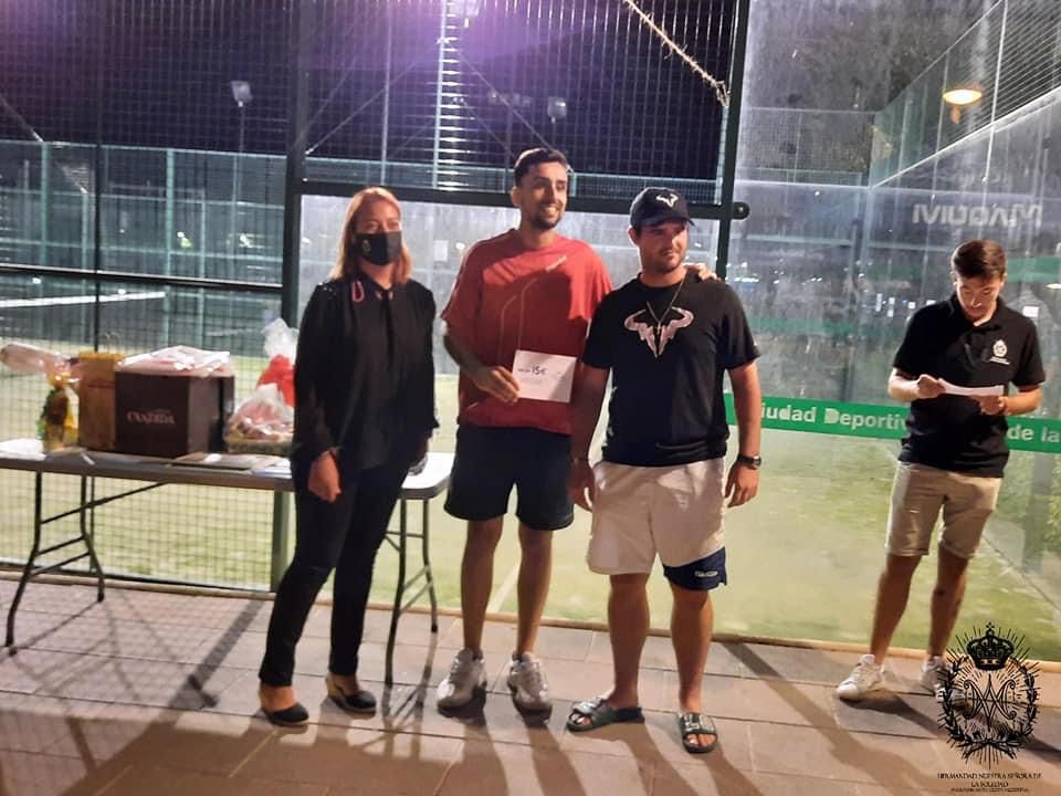 Pareja del I Torneo de Pádel Valdepeñas Cofrade