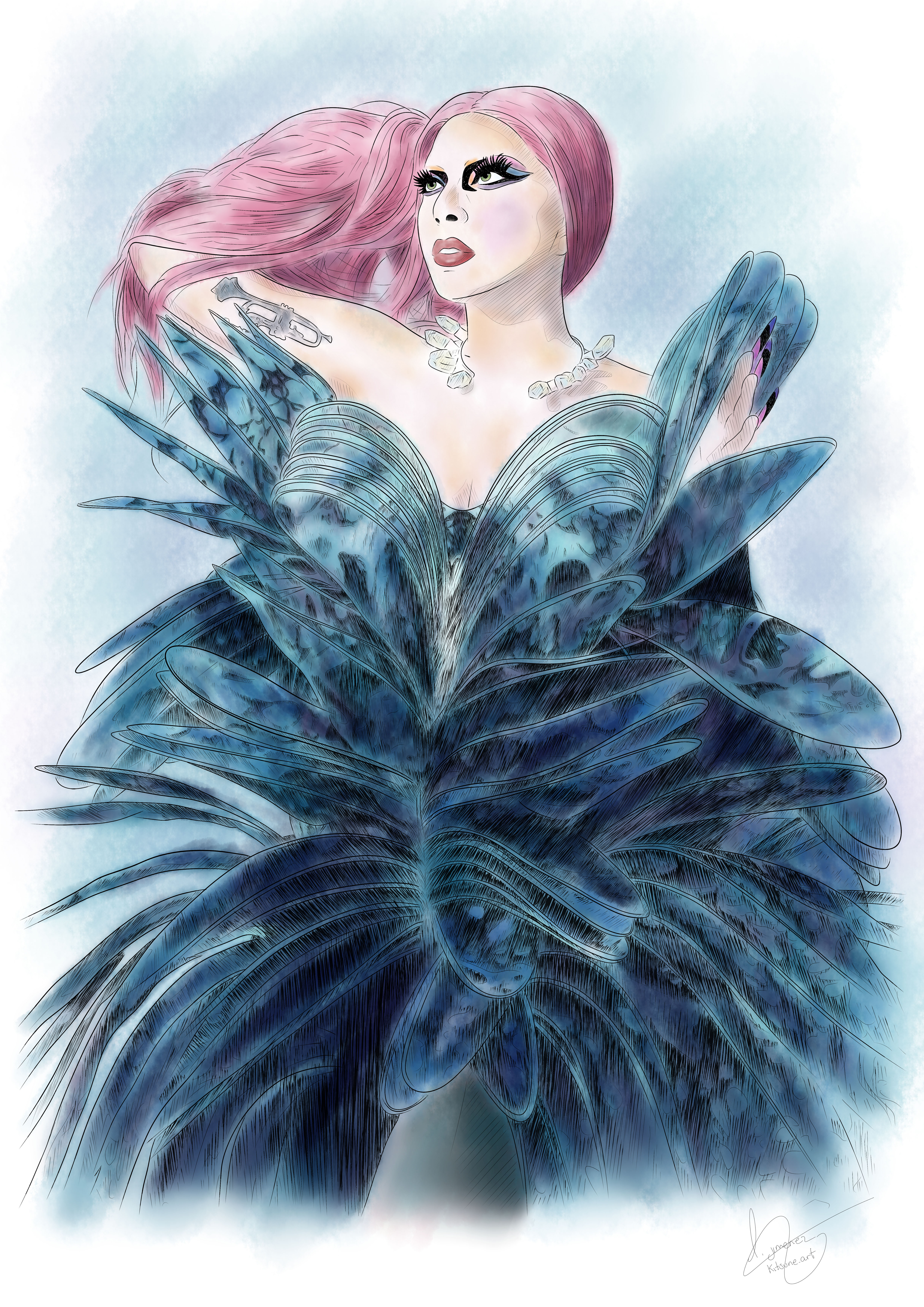 Ilustracion 3- Lady Gaga