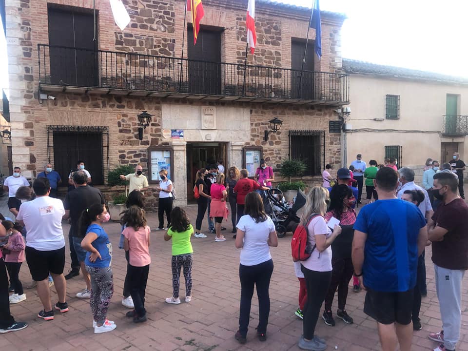 Marcha solidaria en Granátula de Calatrava por las erupciones de La Palma