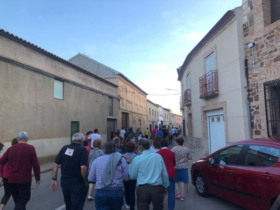 Marcha solidaria en Granátula de Calatrava por las erupciones de La Palma