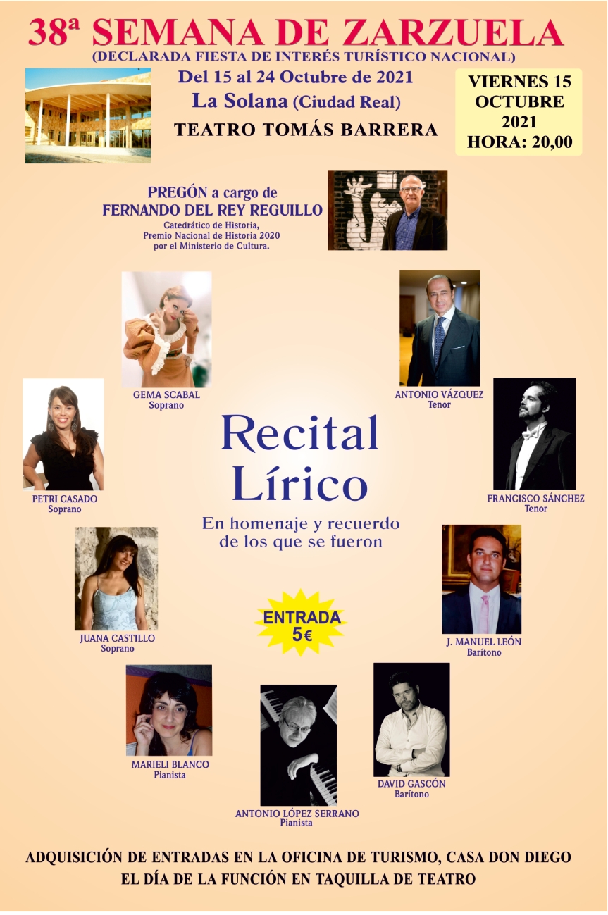 Zarzuela recital 1 cartel