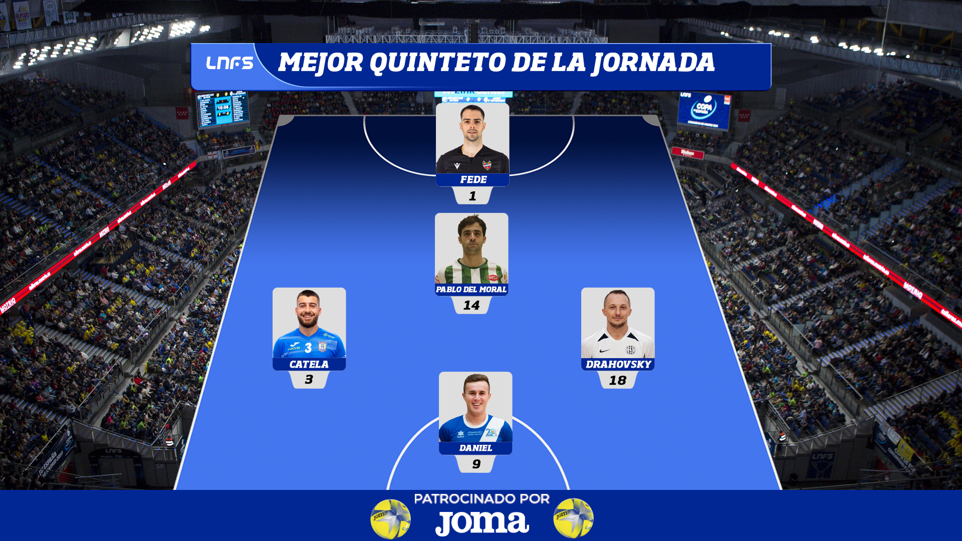 Mejor quinteto de la jornada 2 de la LNFS