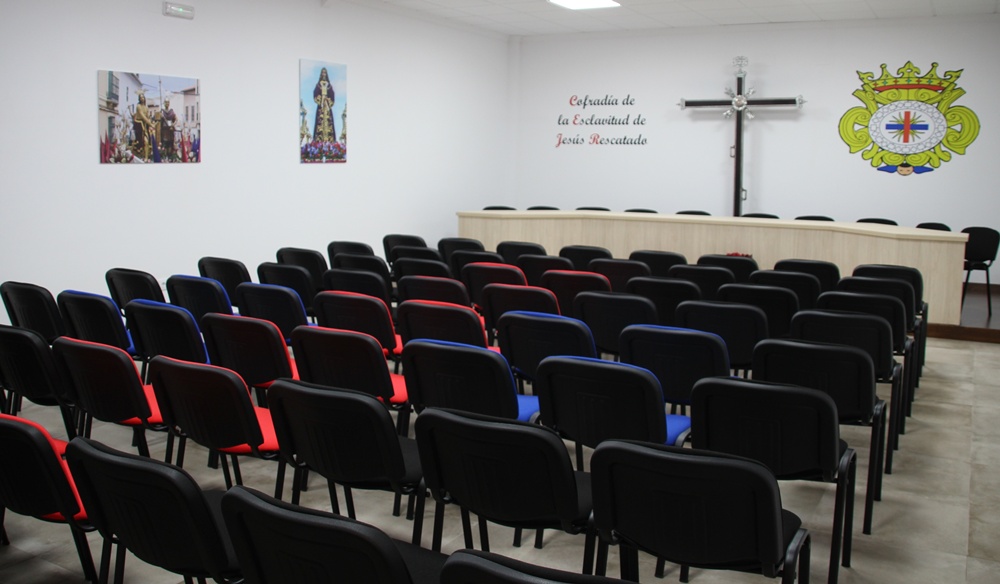 Salón de actos de la Casa Hermandad de la cofradía de Jesús Rescatado