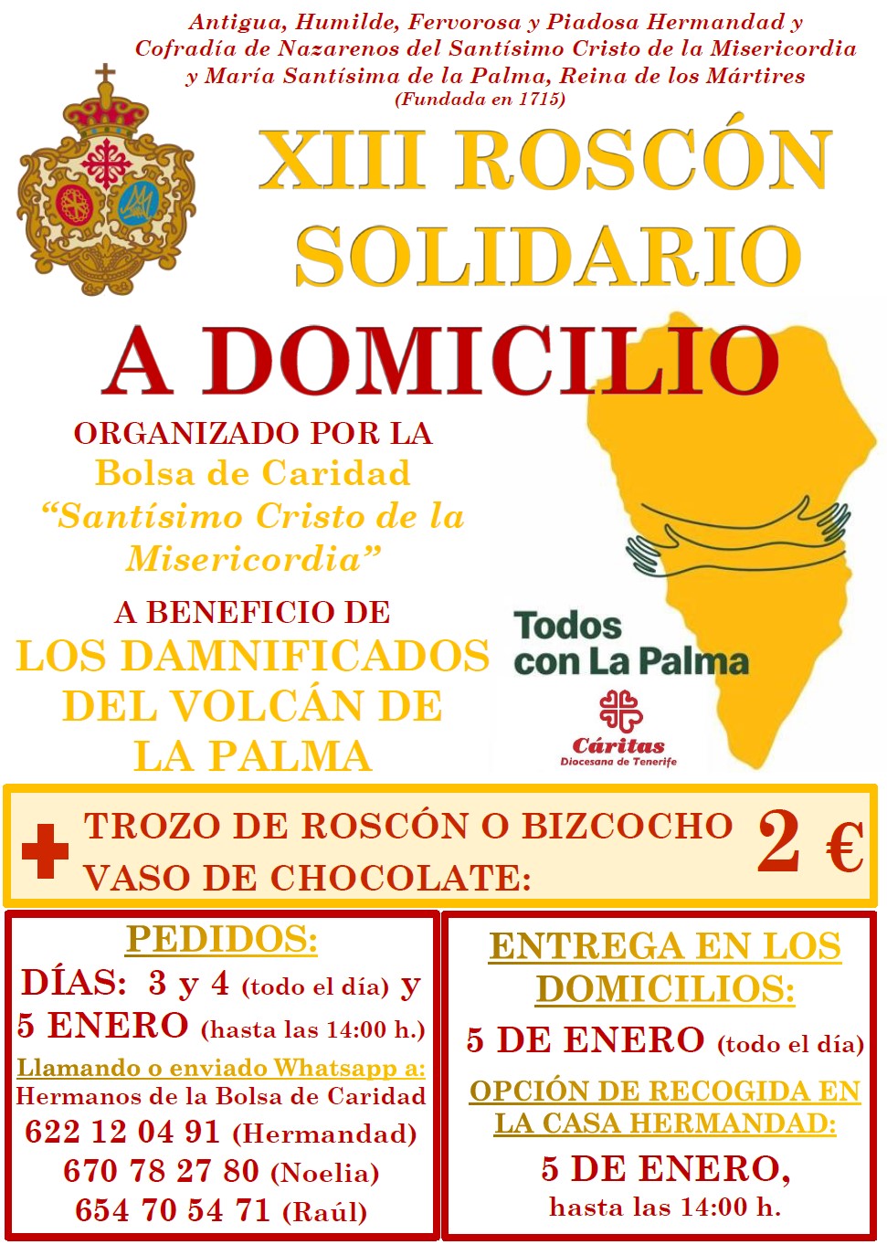 XIII Roscón Solidario a domicilio Bolsa de Caridad