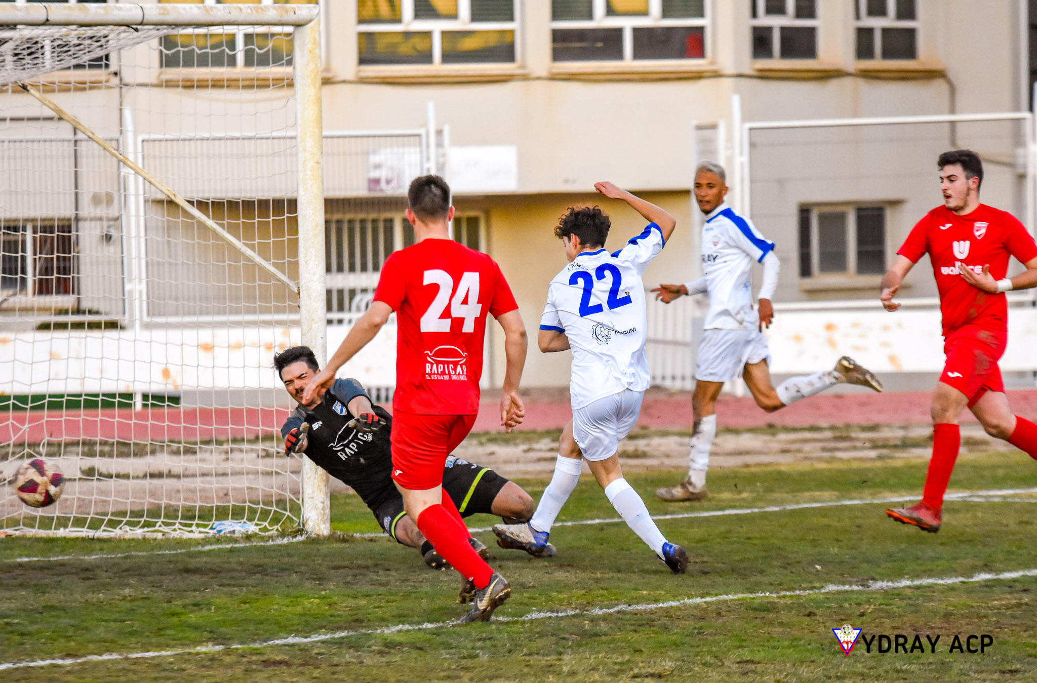 Césped en mal estado de La Molineta