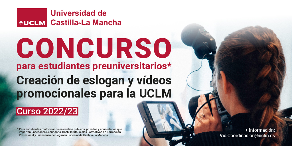 Cartel del concurso de vídeos de la UCLM
