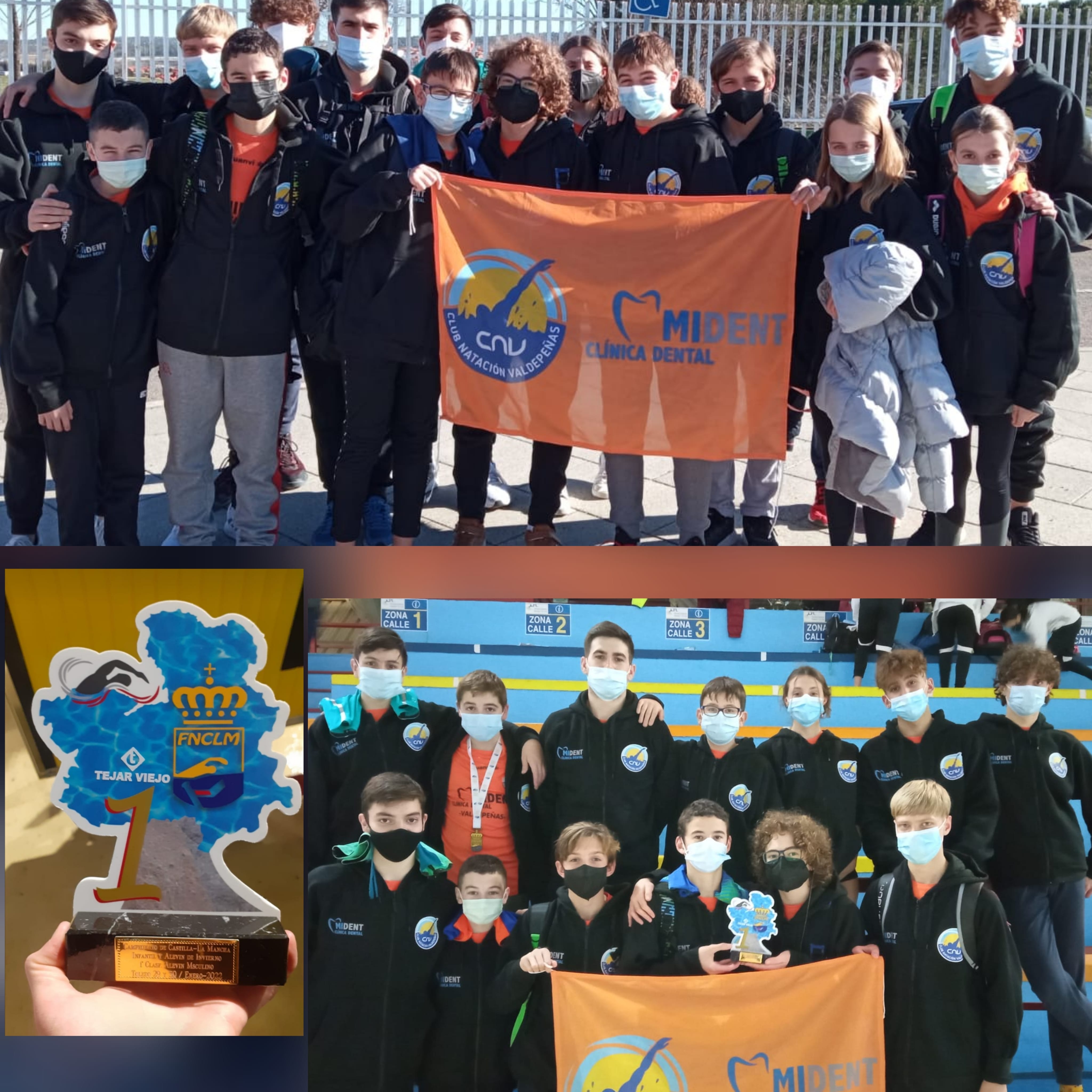 Infantiles y alevines del Club Natación Valdepeñas