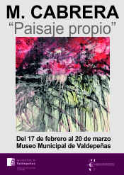 Cartel exposición 'Paisaje propio' de Manuel Cabrera