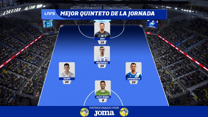 Mejor quinteto de la jornada 16 de la LNFS