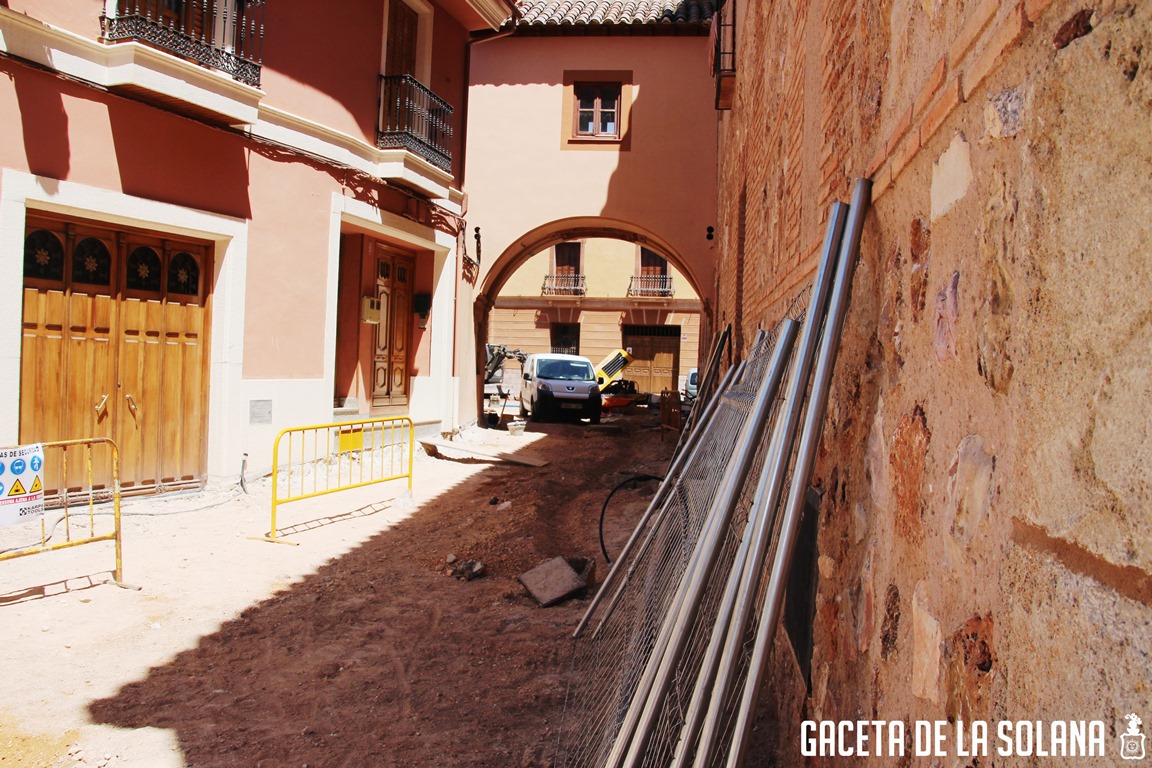 Obras de la calle Doña Ángela de La Solana