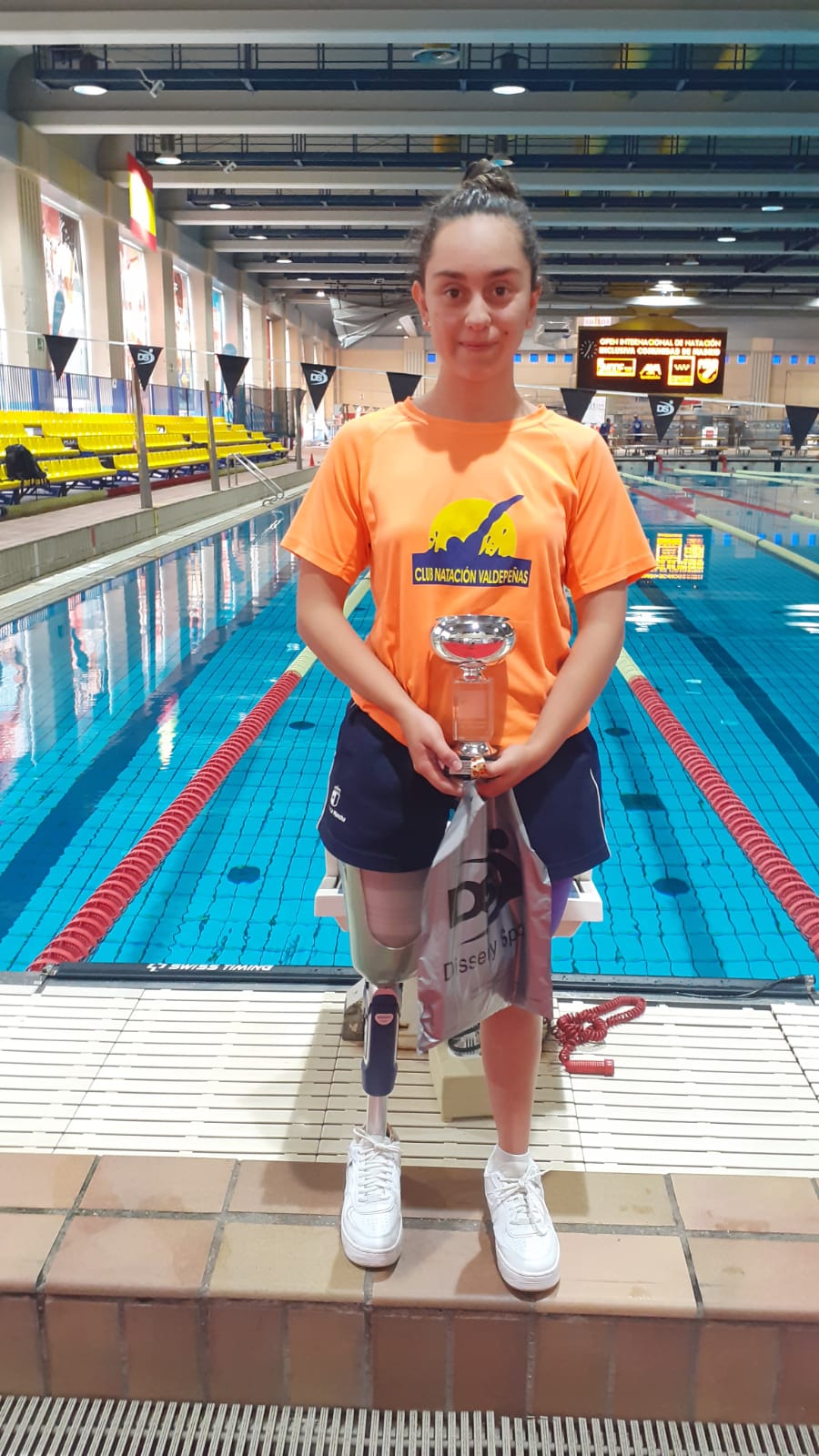 Beatriz Lérida en el Open Internacional de Natación Inclusiva de la Comunidad de Madrid
