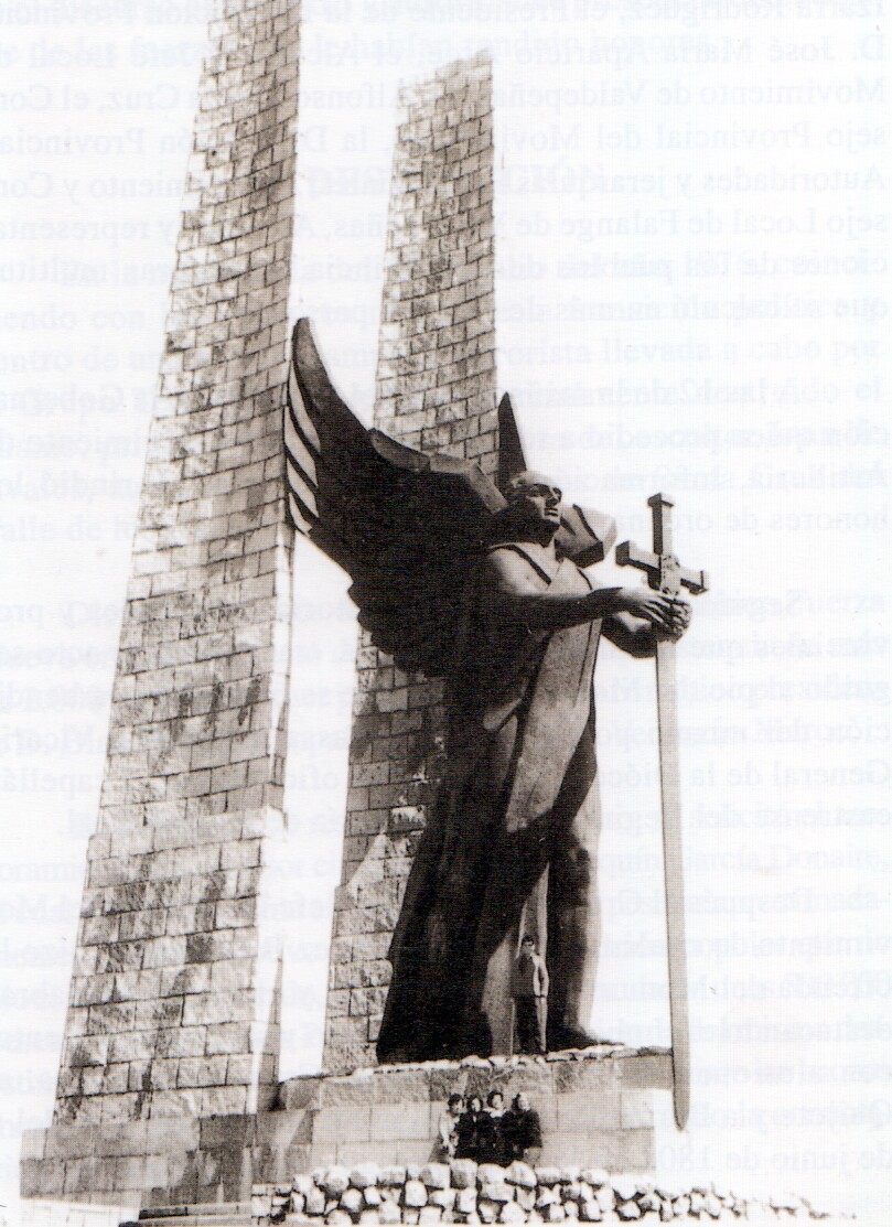 Monumento del ángel que fue inaugurado en 1964