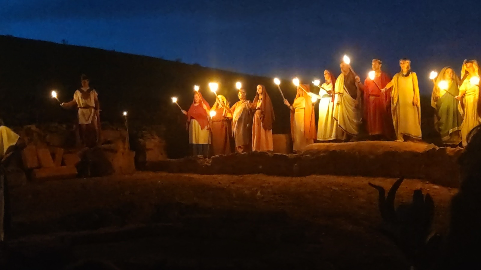 Escenas teatralizadas en el cerro de las Cabezas