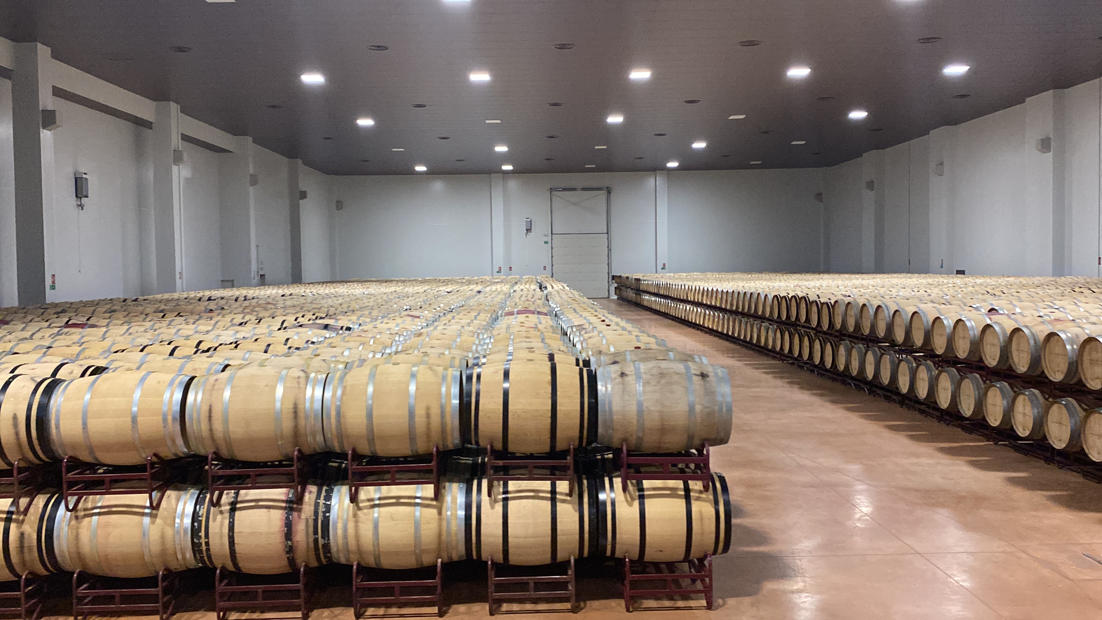 Nave de crianza de Bodegas Navarro López