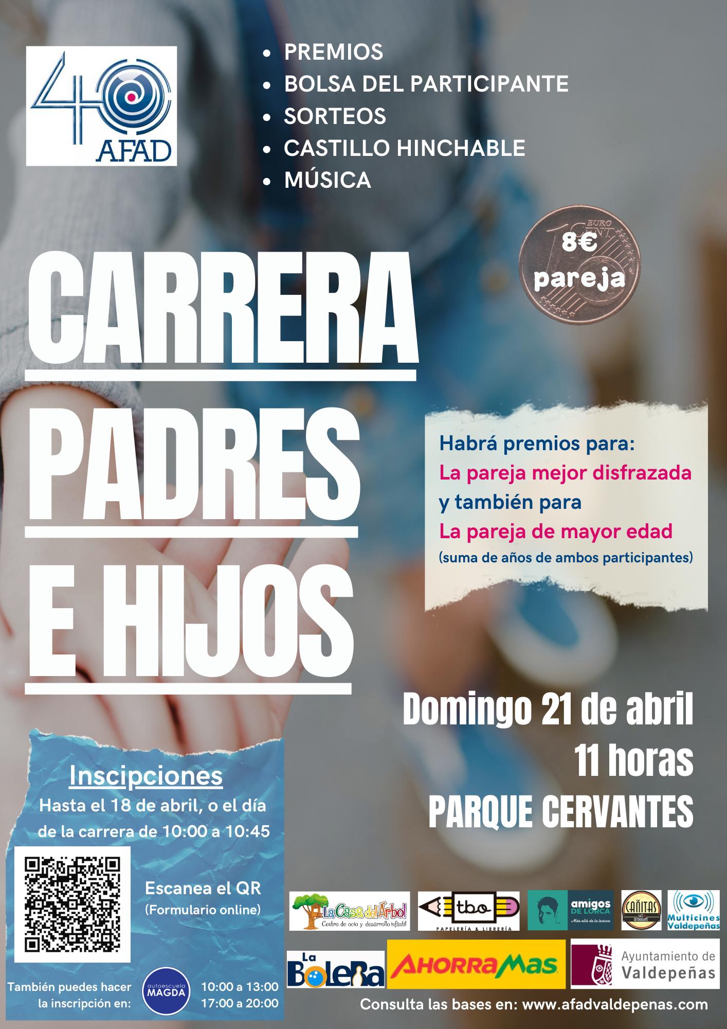 Cartel Carrera Padres e Hijos AFAD