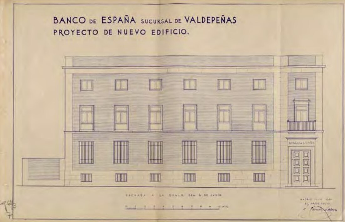 1. Plano fachada Banco España