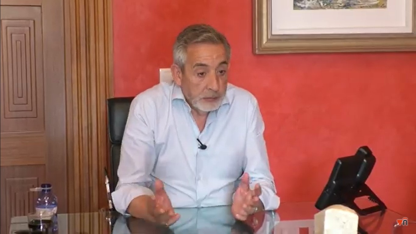El alcalde Jesús Martín hoy