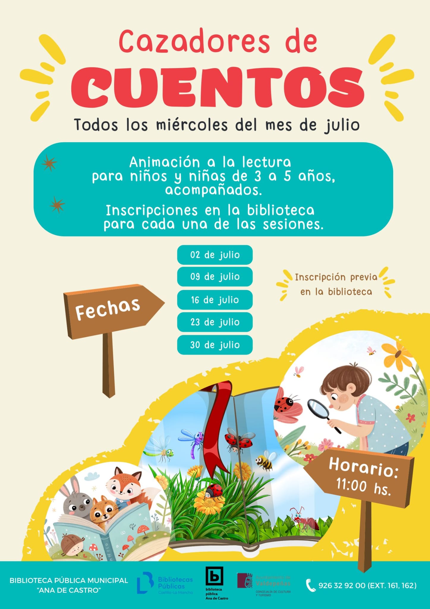 CARTEL CAZADORSE DE CUENTOS