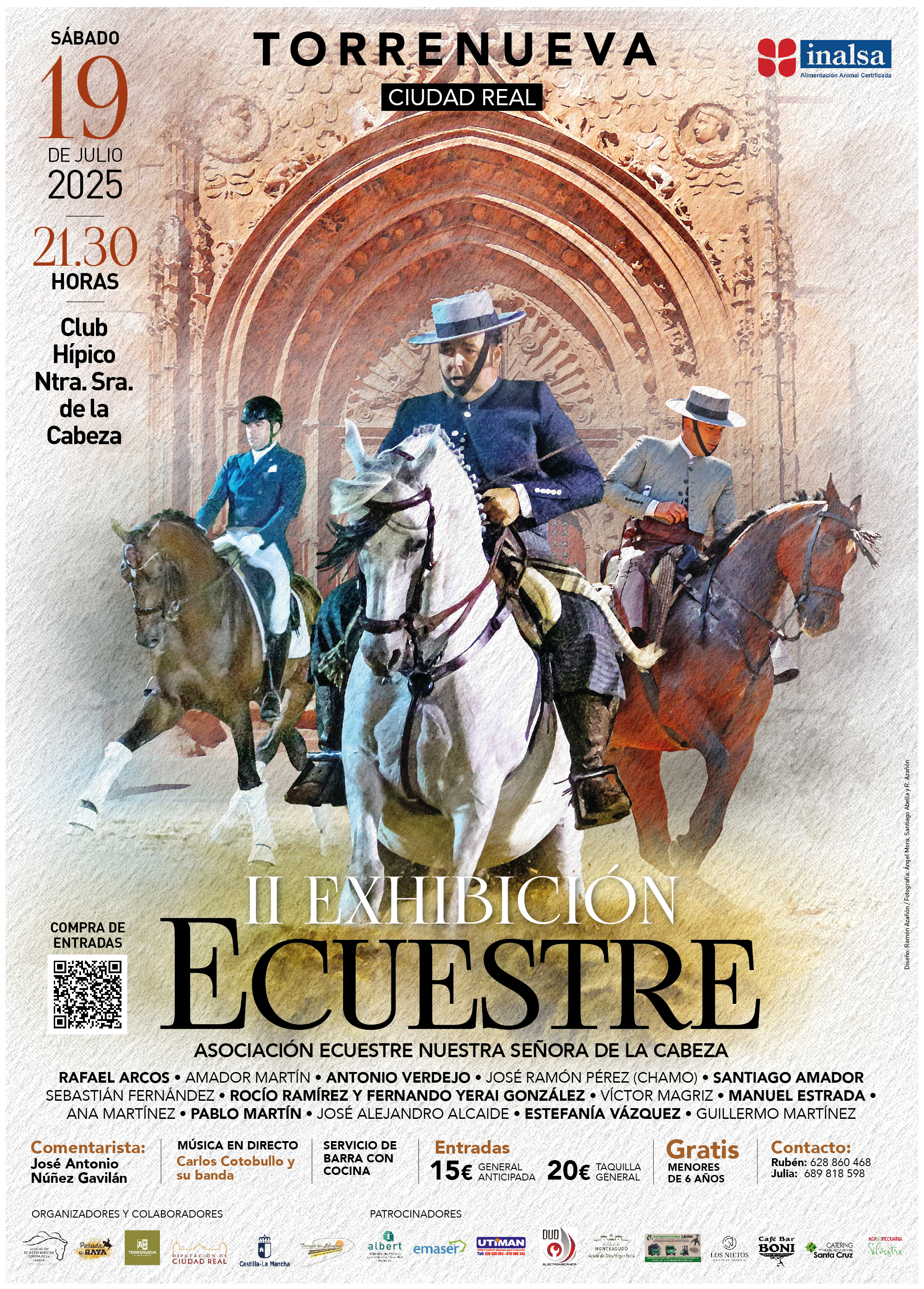 Cartel exhibición ecuestre