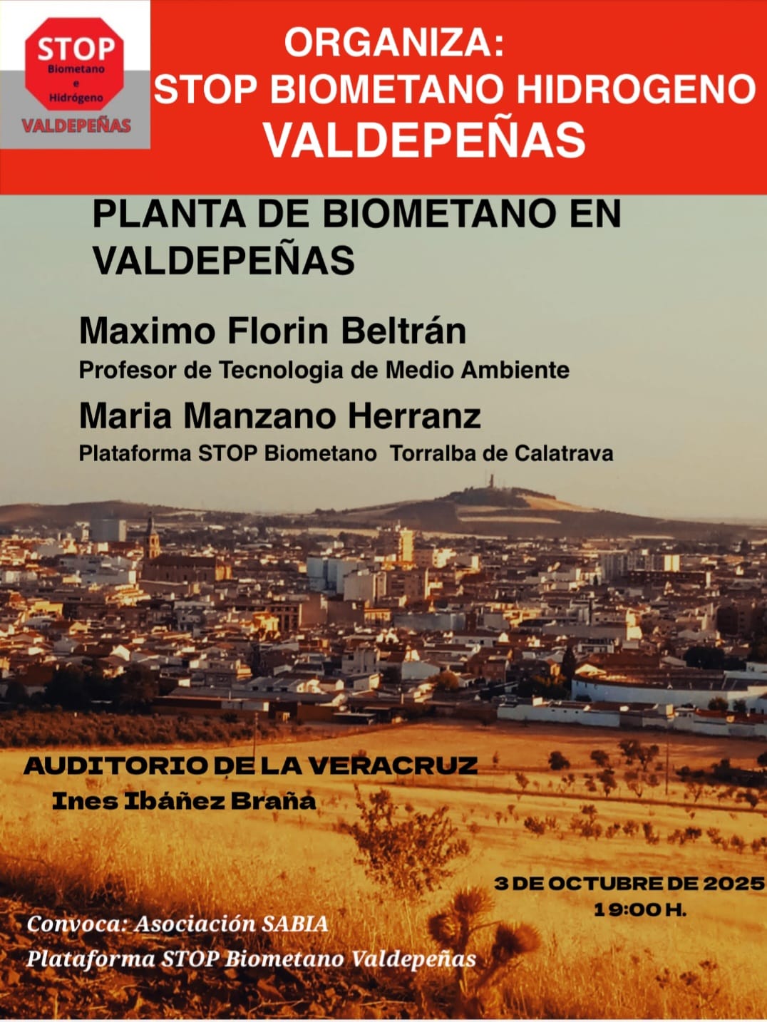 Cartel charla biometano