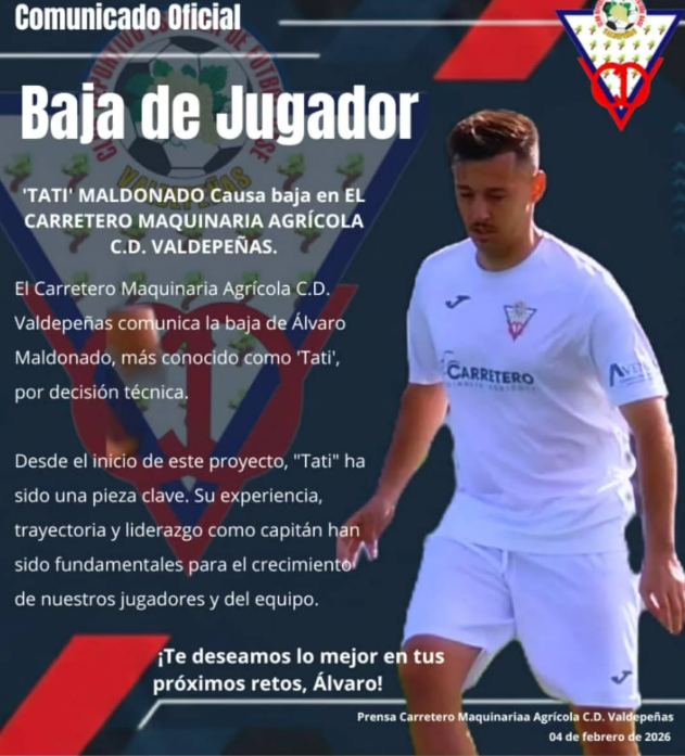 Comunicado Oficial CD Valdepeñas