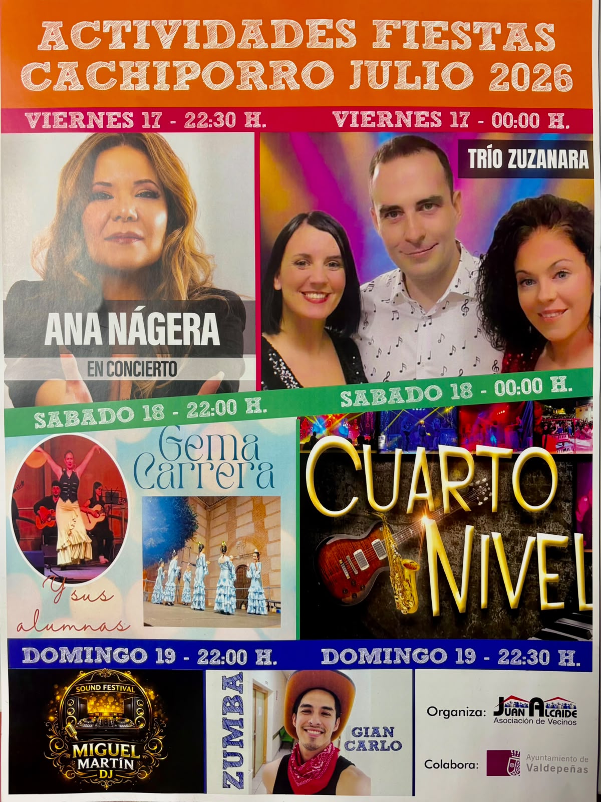 Cartel Actuaciones