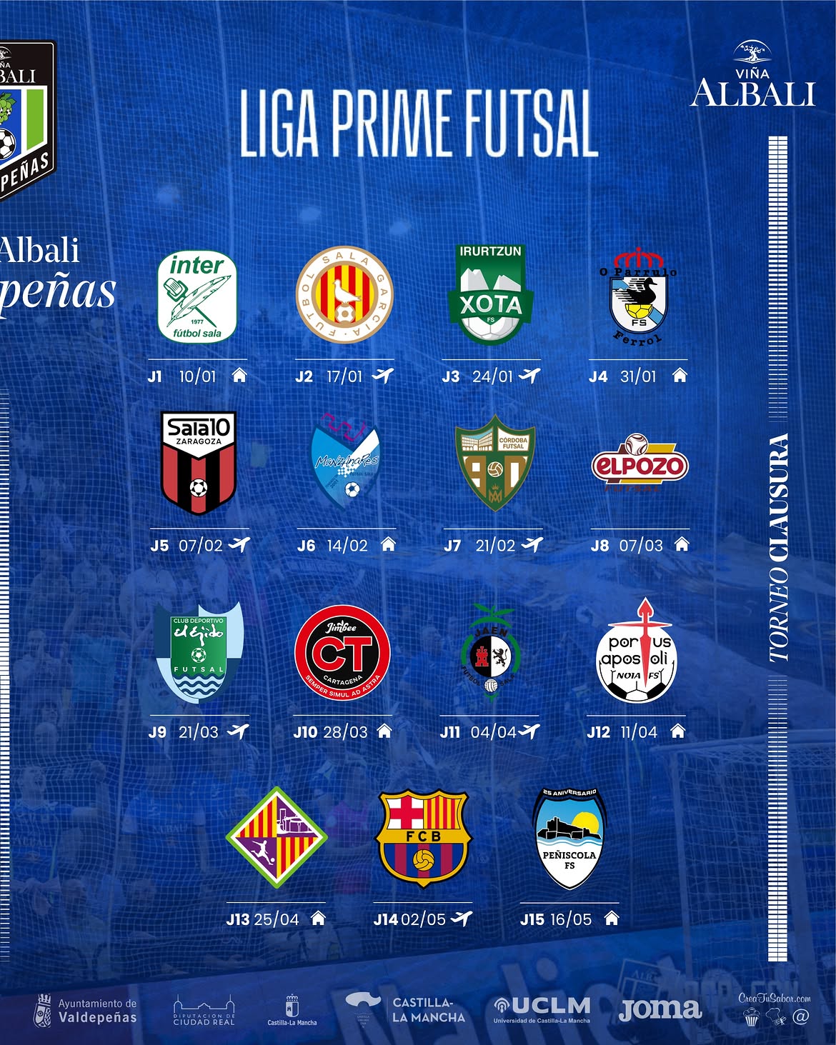 Calendario Clausura