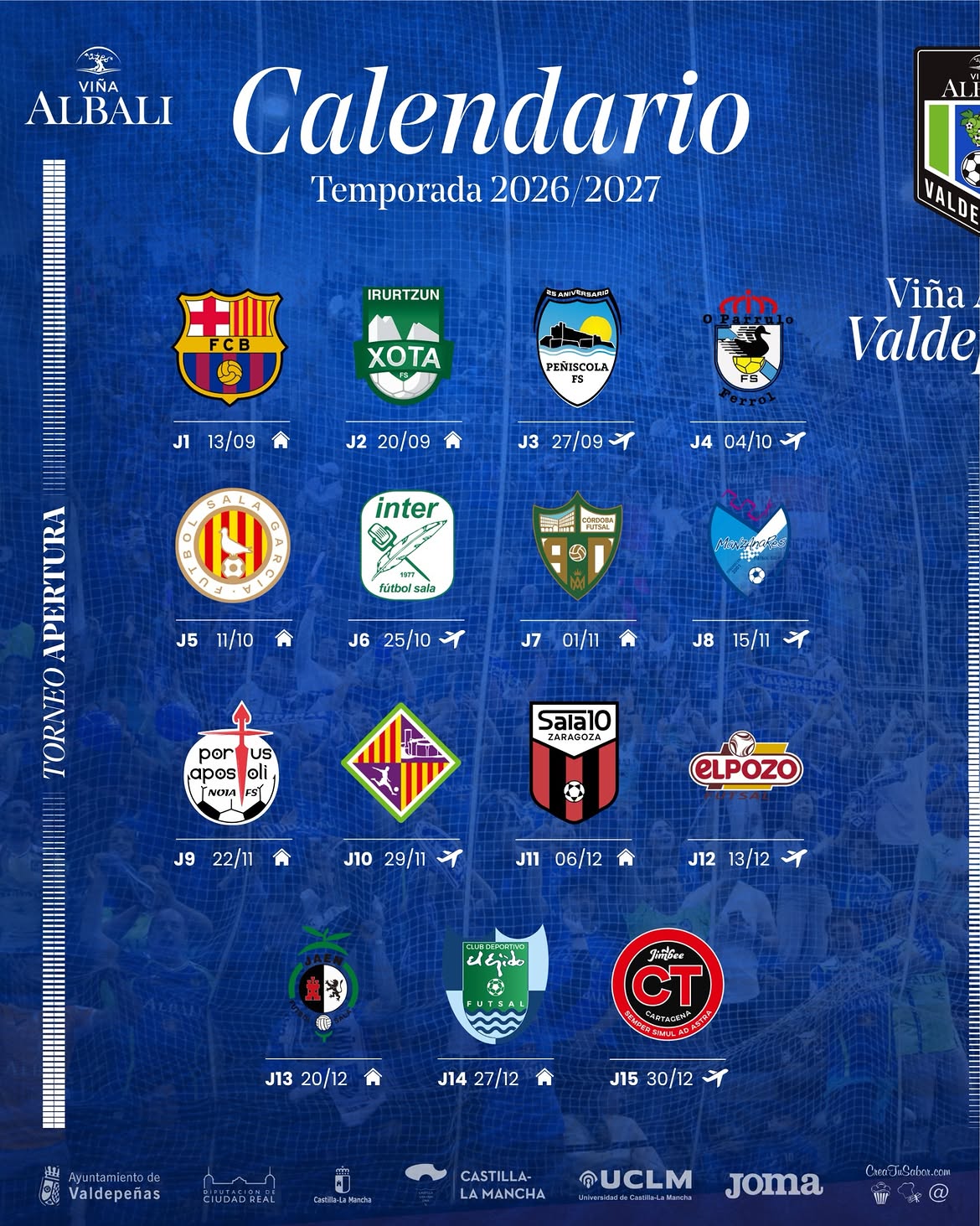 Calendario Apertura