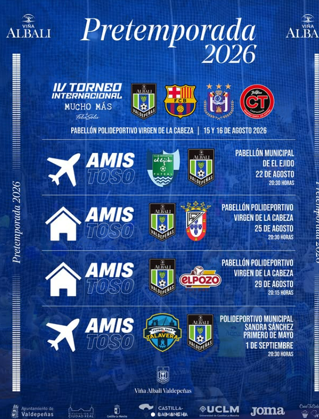 Calendario completo de pretemporada